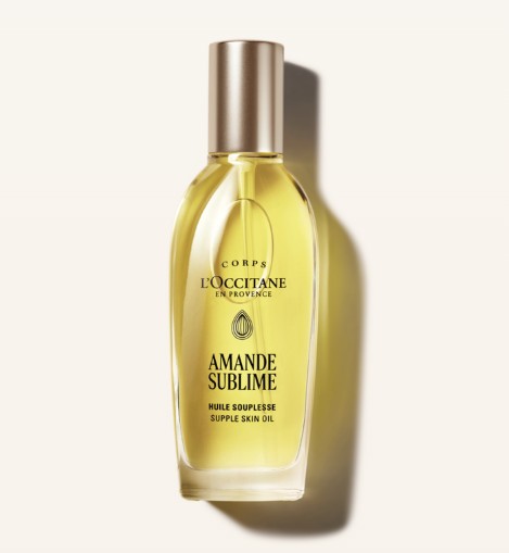 Dầu dưỡng thể L'Occitane Huile Souplesse Amande Sublime làm mềm và săn chắc da, 100ml Dầu dưỡng thể L'Occitane Huile Souplesse Amande Sublime làm mềm và săn chắc da, 100ml