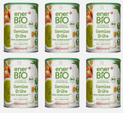 Hạt nêm hữu cơ enerBio GEMUSE BRUHE từ rau củ, 290g