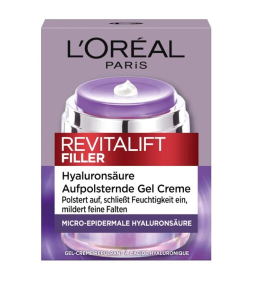 Kem dưỡng da Loreal Revitalift Filler Gel Creme chống lão hóa, giảm nhăn, 50ml