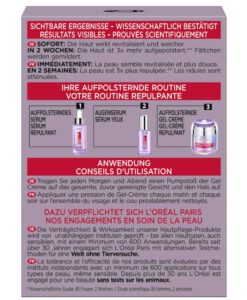 Kem dưỡng da Loreal Revitalift Filler Gel Creme chống lão hóa, giảm nhăn, 50ml