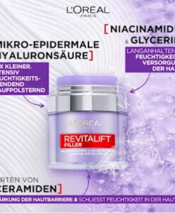 Kem dưỡng da Loreal Revitalift Filler Gel Creme chống lão hóa, giảm nhăn, 50ml