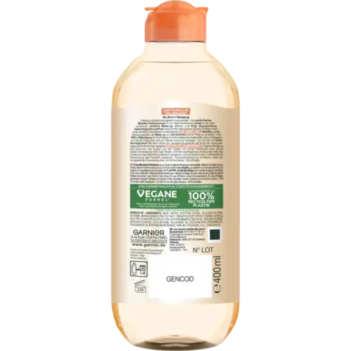 Nước tẩy trang Garnier Mizellen Sanftes Peeling 1% PHA + Glykolsäure, 400 ml