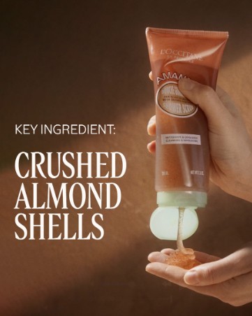 Tẩy da chết body L'Occitane Almond Shower Scrub chiết xuất hạnh nhân, 200ml Tẩy da chết body L'Occitane Almond Shower Scrub chiết xuất hạnh nhân, 200ml