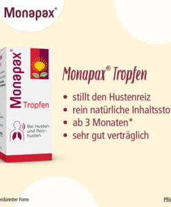 Tinh chất Monapax Tropfen trị ho, cắt và làm dịu cơn ho, 20ml