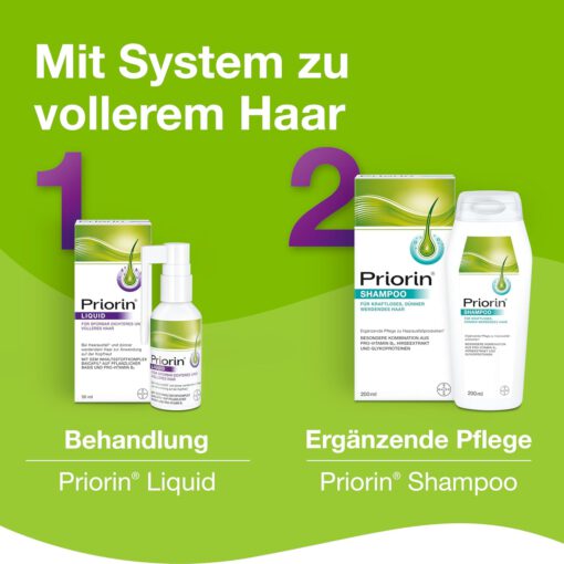 Tinh chất Priorin Liquid xịt chân tóc, ngăn rụng tóc, kích thích mọc tóc, 50ml