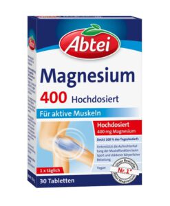 Viên uống Abtei Magnesium 400 bổ sung magie, 30 viên