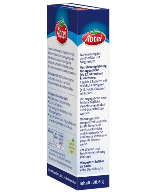 Viên uống Abtei Magnesium 400 bổ sung magie, 30 viên