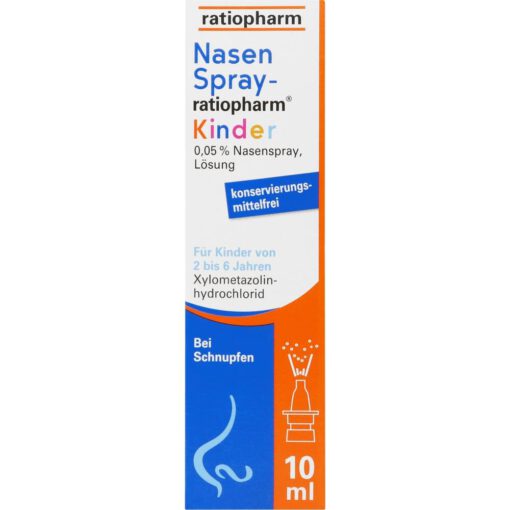 Thuốc xịt mũi Nasenspray-ratiopharm Kinder cho trẻ em từ 2-6 tuổi, 10ml