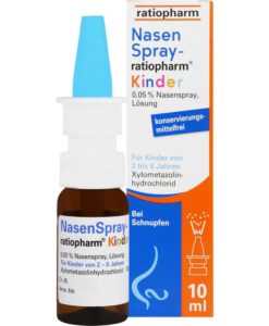Thuốc xịt mũi Nasenspray-ratiopharm Kinder cho trẻ em từ 2-6 tuổi, 10ml