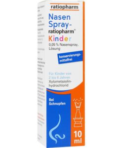 Thuốc xịt mũi Nasenspray-ratiopharm Kinder cho trẻ em từ 2-6 tuổi, 10ml