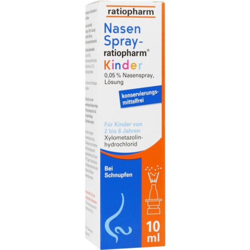 Thuốc xịt mũi Nasenspray-ratiopharm Kinder cho trẻ em từ 2-6 tuổi, 10ml
