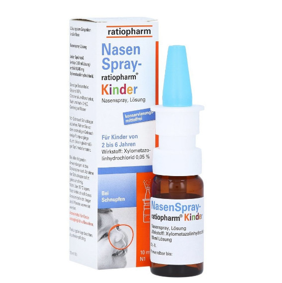 Thuốc xịt mũi Nasenspray-ratiopharm Kinder cho trẻ em từ 2-6 tuổi, 10ml