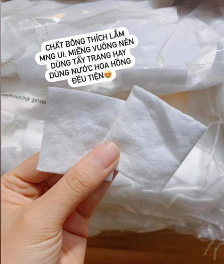 Bông tẩy trang Tetra Le Soin à L'etat Pur coton 5x5cm, 600 miếng Bông tẩy trang Tetra Le Soin à L'etat Pur coton 5x5cm, 600 miếng