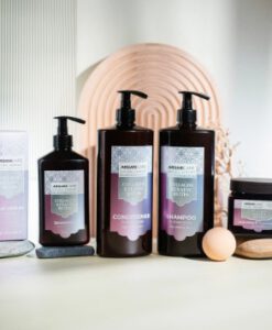 Cặp gội xả ARGANICARE Collagene, Keratine & Biotine phục hồi tóc hư tổn, 2x750ml