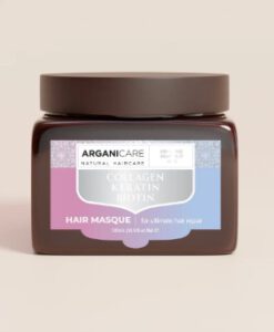 Kem ủ tóc ARGANICARE Collagene, Keratine & Biotine phục hồi tóc hư tổn, 500ml