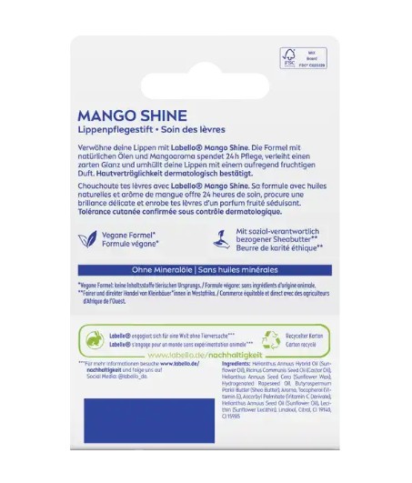 Son dưỡng Labello Mango Shine 4,8g Son dưỡng Labello Mango Shine 4,8g