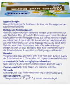 Trà thảo dược Mivolis Magen & Darm Tee hỗ trợ tiêu hóa, 12 gói