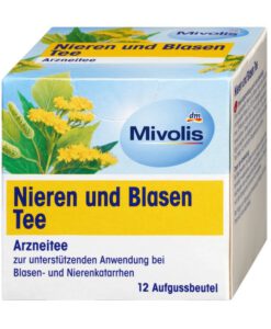 Trà thảo dược Mivolis Nieren & Blasen Tee bổ thận, bàng quang, 12 gói