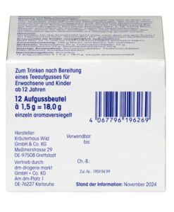 Trà thảo dược Mivolis Nieren & Blasen Tee bổ thận, bàng quang, 12 gói