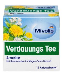 Trà thảo dược Mivolis Verdauungs Tee hỗ trợ tiêu hóa, 12 gói
