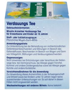 Trà thảo dược Mivolis Verdauungs Tee hỗ trợ tiêu hóa, 12 gói