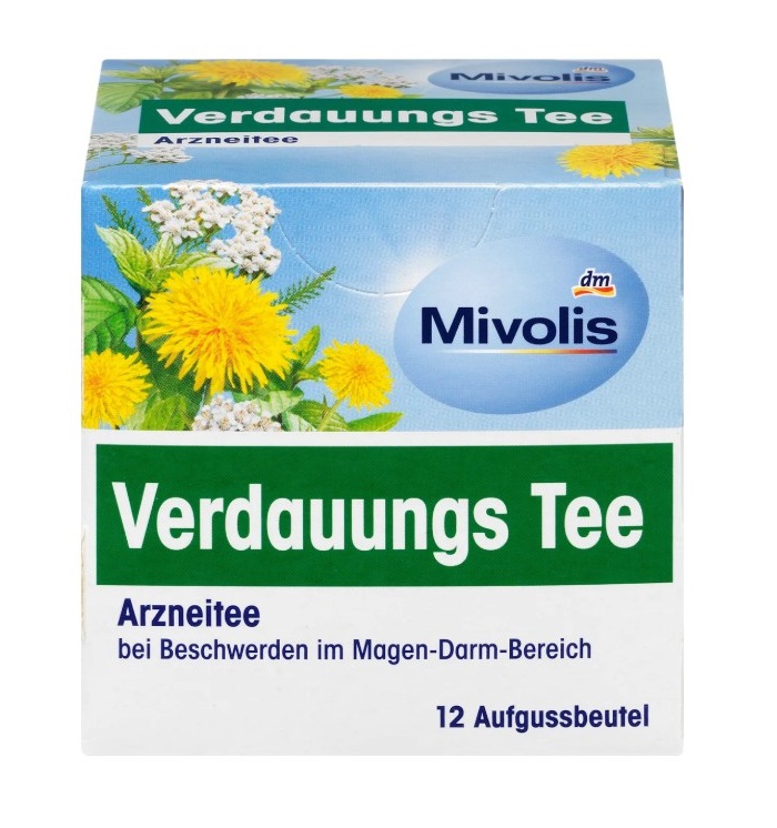 Trà thảo dược Mivolis Verdauungs Tee hỗ trợ tiêu hóa, 12 gói Trà thảo dược Mivolis Verdauungs Tee hỗ trợ tiêu hóa, 12 gói