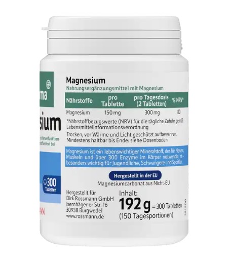 Viên uống bổ sung magie altapharma Magnesium, 300 viên Viên uống bổ sung magie altapharma Magnesium, 300 viên