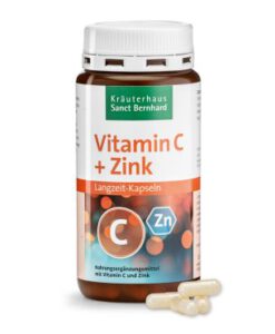 Viên uống Sanct Bernhard Vitamin C + Zink bổ sung vitamin C và kẽm, tăng đề kháng, 180 viên