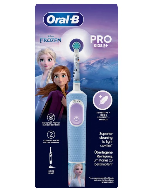 Bàn chải điện trẻ em Oral-B Vitality PRO Kinder Frozen cho bé gái, 1 chiếc Bàn chải điện trẻ em Oral-B Vitality PRO Kinder Frozen cho bé gái, 1 chiếc