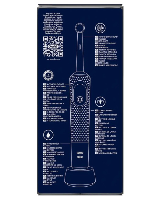 Bàn chải điện trẻ em Oral-B Vitality PRO Kinder Frozen cho bé gái, 1 chiếc Bàn chải điện trẻ em Oral-B Vitality PRO Kinder Frozen cho bé gái, 1 chiếc