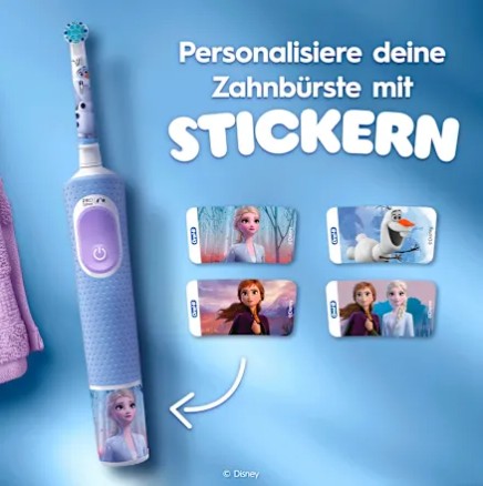 Bàn chải điện trẻ em Oral-B Vitality PRO Kinder Frozen cho bé gái, 1 chiếc