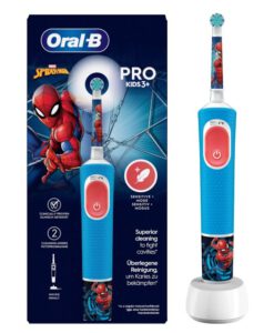 Bàn chải điện trẻ em Oral-B Vitality PRO Kinder Spiderman cho bé trai, 1 chiếc