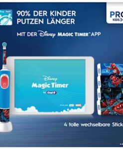 Bàn chải điện trẻ em Oral-B Vitality PRO Kinder Spiderman cho bé trai, 1 chiếc