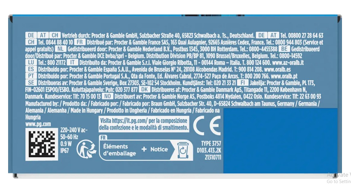 Bàn chải điện trẻ em Oral-B Vitality PRO Kinder Spiderman cho bé trai, 1 chiếc Bàn chải điện trẻ em Oral-B Vitality PRO Kinder Spiderman cho bé trai, 1 chiếc