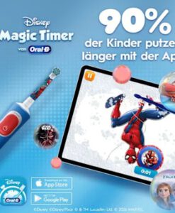 Bàn chải điện trẻ em Oral-B Vitality PRO Kinder Spiderman cho bé trai, 1 chiếc