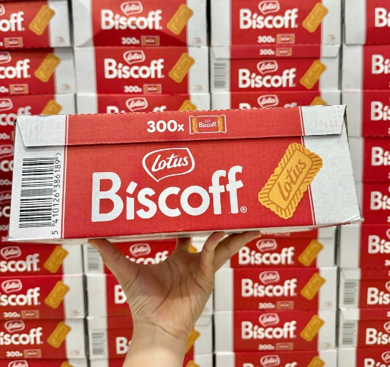 Bánh quy caramen Lotus Biscoff, 1875g x 300 chiếc Bánh quy caramen Lotus Biscoff, 1875g x 300 chiếc