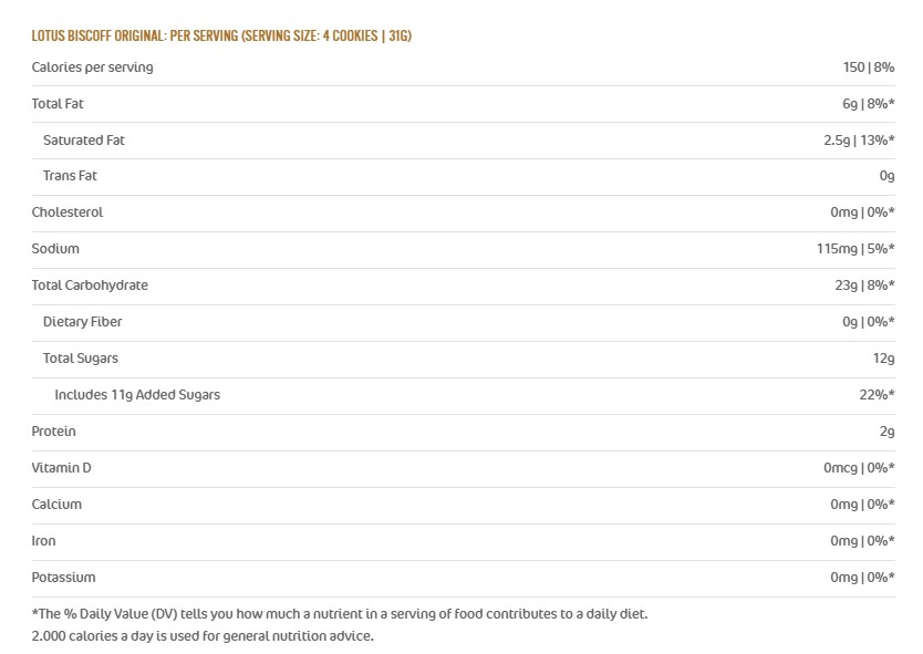 Bánh quy caramen Lotus Biscoff, 1875g x 300 chiếc