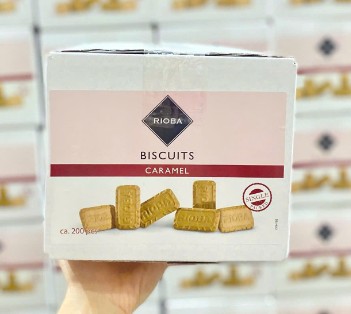 Bánh quy RIOBA Biscuits Caramel, 1,2kg Bánh quy RIOBA Biscuits Caramel, 1,2kg