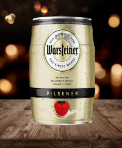 Bia Warsteiner Premium Pilsener thùng 5 lít có vòi, 1 thùng