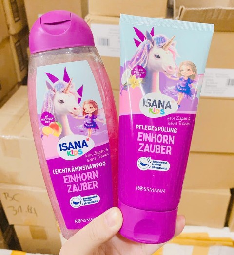 Cặp gội xả ISANA Kids Einhorn Zauber trẻ em, 1 cặp Cặp gội xả ISANA Kids Einhorn Zauber trẻ em, 1 cặp