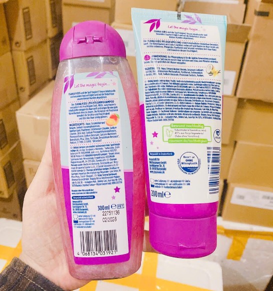 Cặp gội xả ISANA Kids Einhorn Zauber trẻ em, 1 cặp Cặp gội xả ISANA Kids Einhorn Zauber trẻ em, 1 cặp