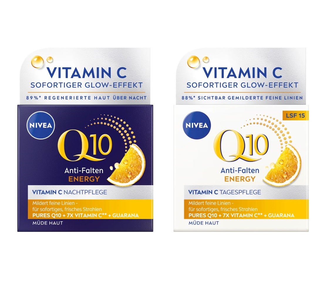 Bộ kem dưỡng da Nivea Q10 Anti-Falten Energy ngày đêm, 2x50 ml Bộ kem dưỡng da Nivea Q10 Anti-Falten Energy ngày đêm, 2x50 ml