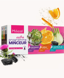 Detox 3in1 Milical Extra Programme Minceur thải độc, đốt mỡ, giảm cân, 21 ống x 10ml