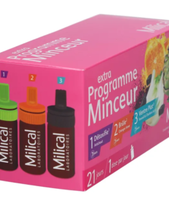 Detox 3in1 Milical Extra Programme Minceur thải độc, đốt mỡ, giảm cân, 21 ống x 10ml