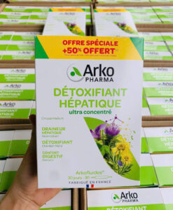 Detox thải độc gan ArkoPharma Détoxifiant Hépatique, 30 ống