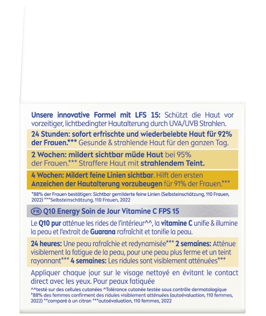 Bộ kem dưỡng da Nivea Q10 Anti-Falten Energy ngày đêm, 2x50 ml Bộ kem dưỡng da Nivea Q10 Anti-Falten Energy ngày đêm, 2x50 ml