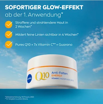 Bộ kem dưỡng da Nivea Q10 Anti-Falten Energy ngày đêm, 2x50 ml Bộ kem dưỡng da Nivea Q10 Anti-Falten Energy ngày đêm, 2x50 ml