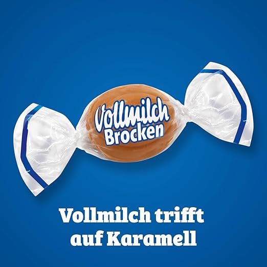 Kẹo caramen nhân kem sữa Vollmilch Brocken, 325g Kẹo caramen nhân kem sữa Vollmilch Brocken, 325g