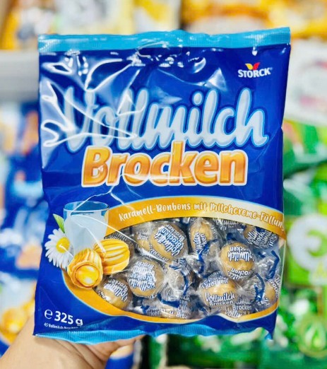 Kẹo caramen nhân kem sữa Vollmilch Brocken, 325g Kẹo caramen nhân kem sữa Vollmilch Brocken, 325g