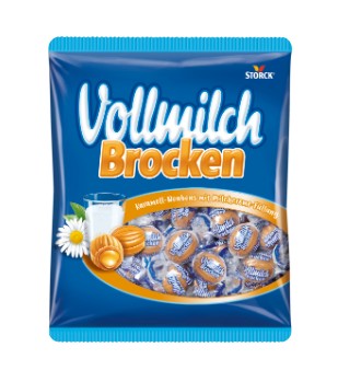 Kẹo caramen nhân kem sữa Vollmilch Brocken, 325g Kẹo caramen nhân kem sữa Vollmilch Brocken, 325g